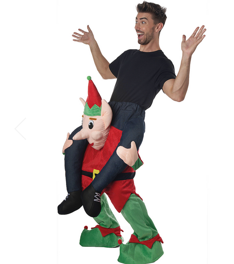 Men's Carry Me Elf Halloween Costume - HalfMoonMusic