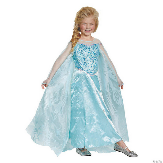 Girl's Disney Frozen Elsa Prestige Halloween Costume - HalfMoonMusic