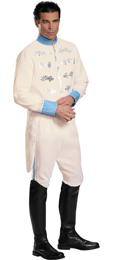 Men's Cinderella Handsome Prince Halloween Costume - HalfMoonMusic