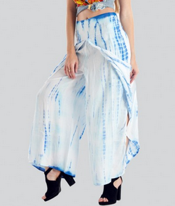 Women's Tie-dye split front pant - HalfMoonMusic