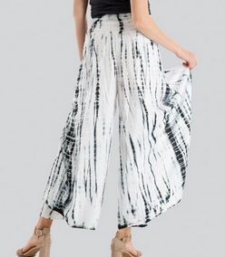 Women's Tie-dye split front pant - HalfMoonMusic