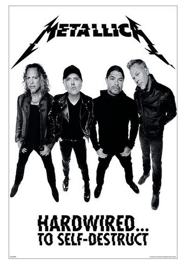 Metallica - Hardwired Poster - HalfMoonMusic