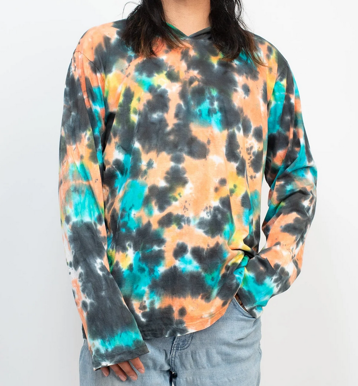 Unisex Earthy TieDye Pullover Hoodie - HalfMoonMusic