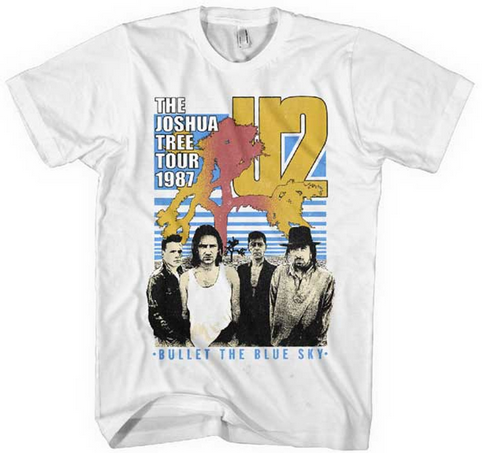 Men's U2 Bullet The Blue Sky T-Shirt - HalfMoonMusic