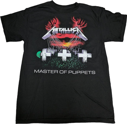 Men's Metallica Master of Puppets Songlist T-Shirt - HalfMoonMusic