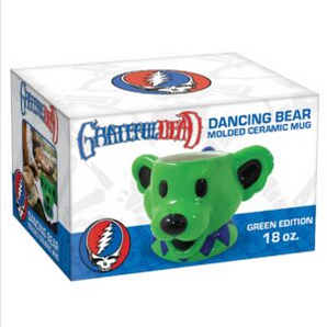 Grateful Dead Dancing Bear Head Ceramic Mug - HalfMoonMusic