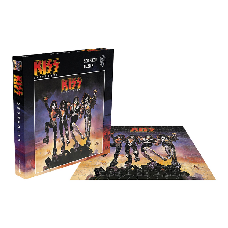 KISS Destroyer 500 Piece RockSaws Puzzle - HalfMoonMusic