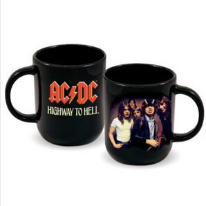 AC/DC Highway to Hell Ceramic Coffee Mug - HalfMoonMusic