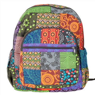 Patchwork Backpack - HalfMoonMusic