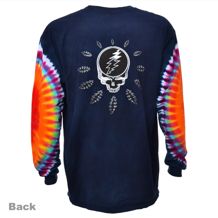 Men's Grateful Dead Steal Your Lightning Tie-Dye Long Sleeve T-Shirt