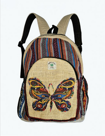 16" Large Butterfly Stripes Backpack