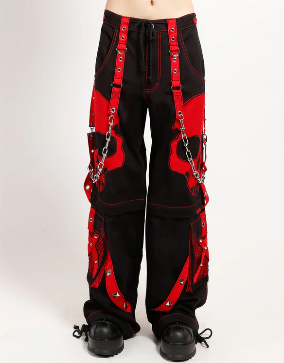 Unisex Skull Suspender Scare Tripp Pants