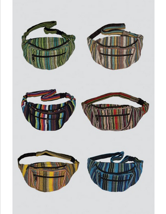 Striped Fanny Pack