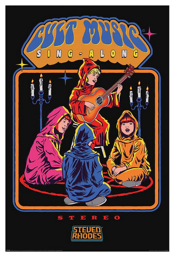 Steven Rhodes Cult Music Sing Along Poster