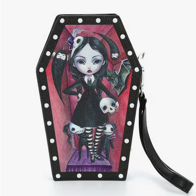 Coffin Girl Wallet Wristlet