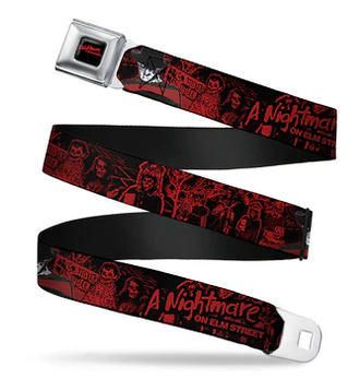 Nightmare On Elm Street Bloody Seatbelt Buckle Belt
