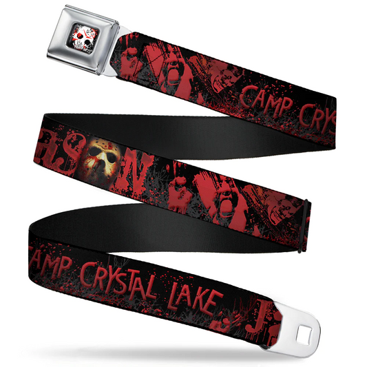 Friday the 13th Camp Crystal Lake Bloody Seatbelt Buckle Belt