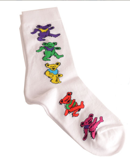 Women's Grateful Dead Rainbow Dancing Bear Socks