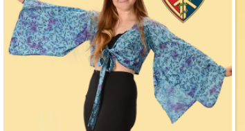 Women's Tie-Dye Butterfly Print Wrap Halter Blouse