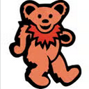 Grateful Dead Single Dancing Bear Sticker