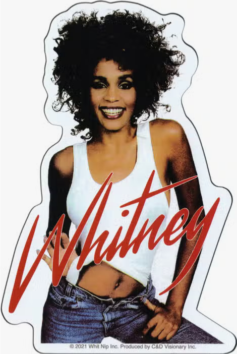 Whitney Houston Standing Sticker
