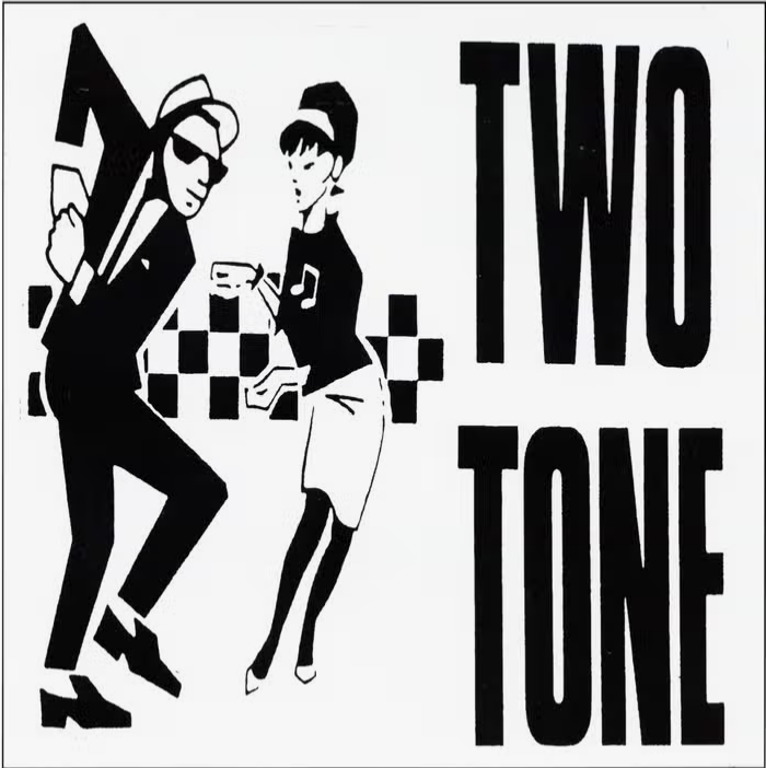 Two Tone New Wave Ska Dancers Sticker