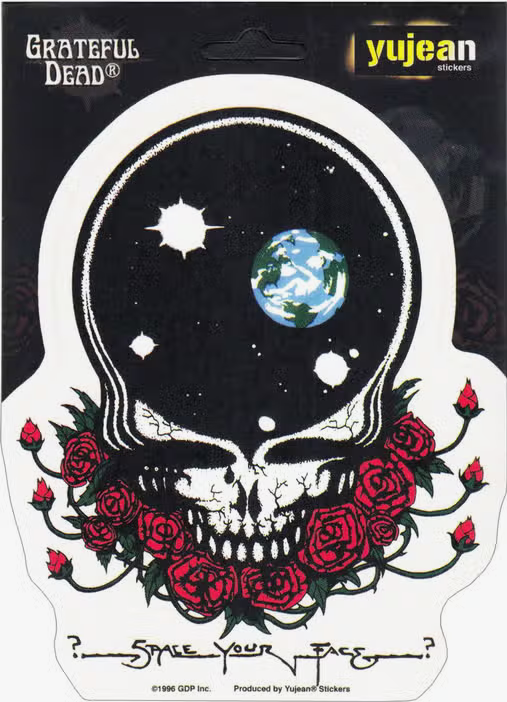 Grateful Dead Matte Old School Space Face Sticker