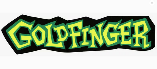 Goldfinger Green & Yellow Logo Sticker