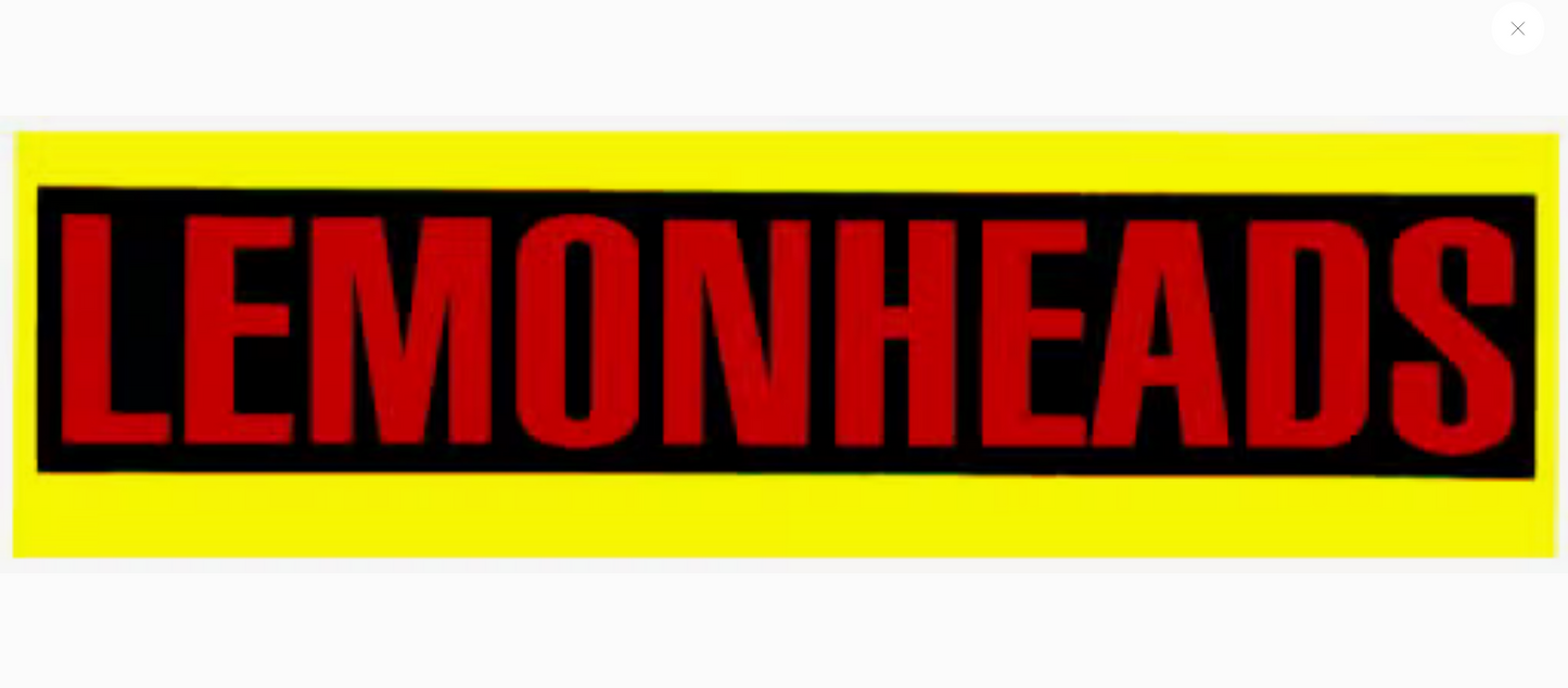 Lemonheads Red Text Logo Sticker