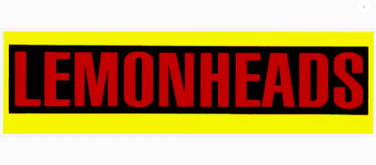 Lemonheads Red Text Logo Sticker