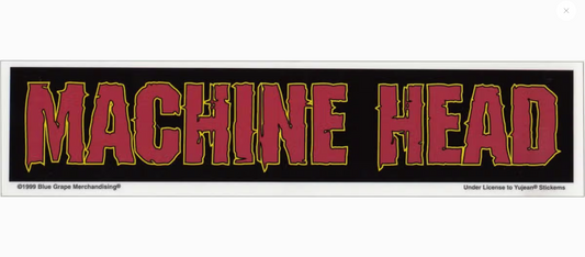 Machine Head Red & Yellow Logo Sticker