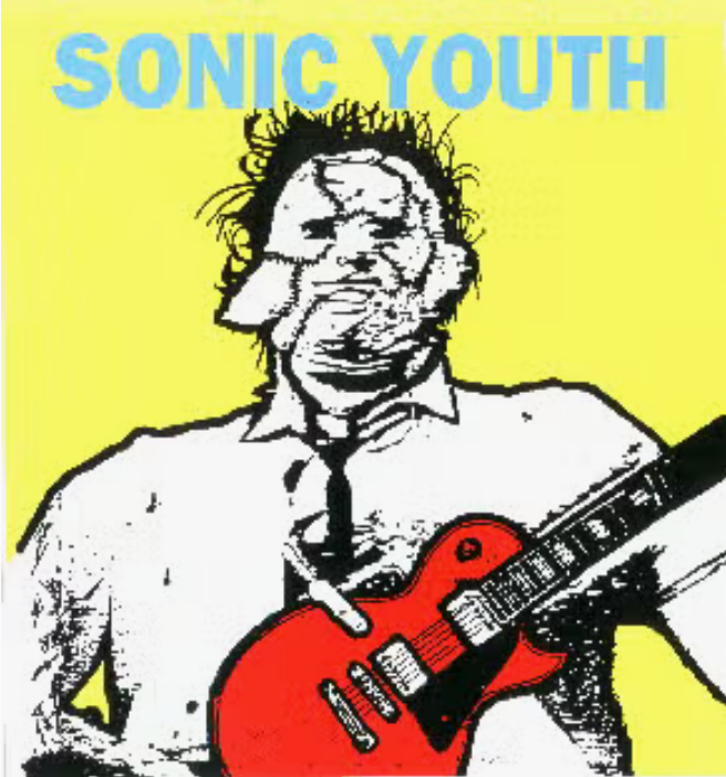 Sonic Youth Leatherface Guitar Sticker