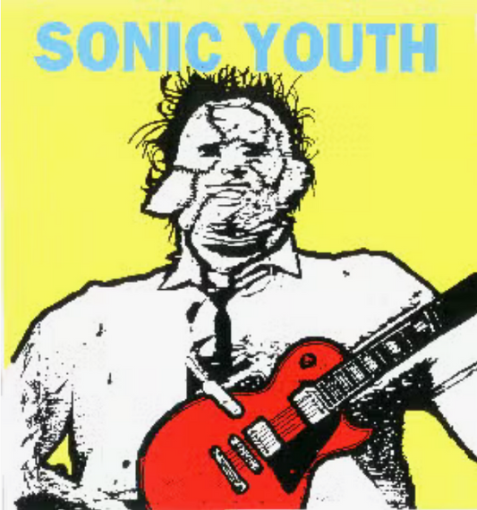 Sonic Youth Leatherface Guitar Sticker