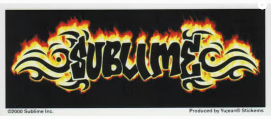 Sublime Flame Logo Sticker