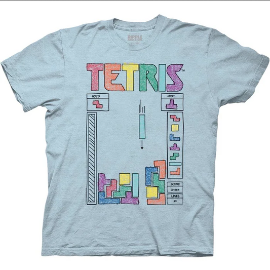 Men's Tetris Coloring Book T-Shirt