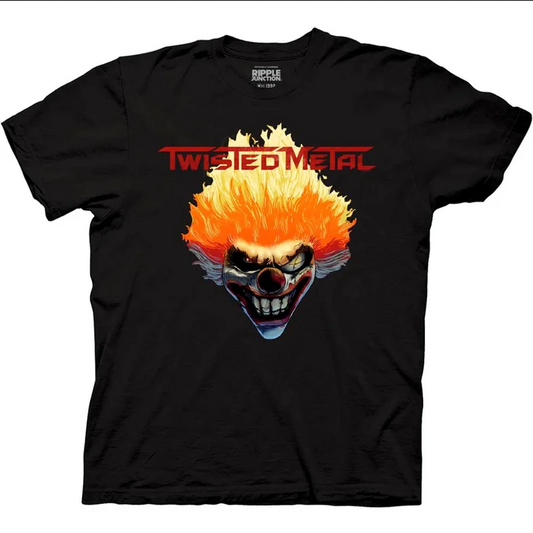Men's Twisted Metal Sweet Tooth Clown Fire T-Shirt