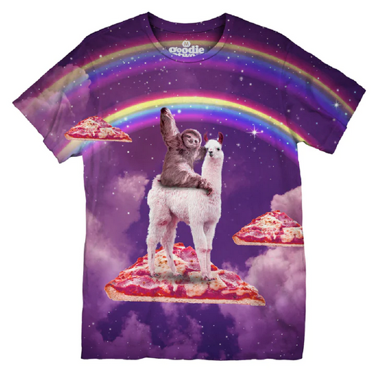 Unisex Goodie Llama Sloth Party T-Shirt