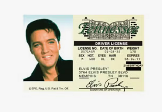 Elvis Presley License Magnet