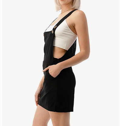 Women's Pinafor Pocket Dress
