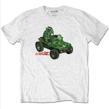 Men's Gorillaz Green Jeep T-Shirt