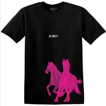 Men's Lil Nas X Pink Horse T-Shirt