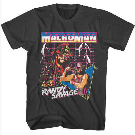 Men's Macho Man Randy Savage Lightning T-Shirt