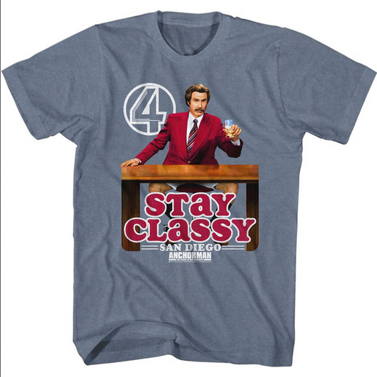 Men's Anchorman Stay Classy T-Shirt
