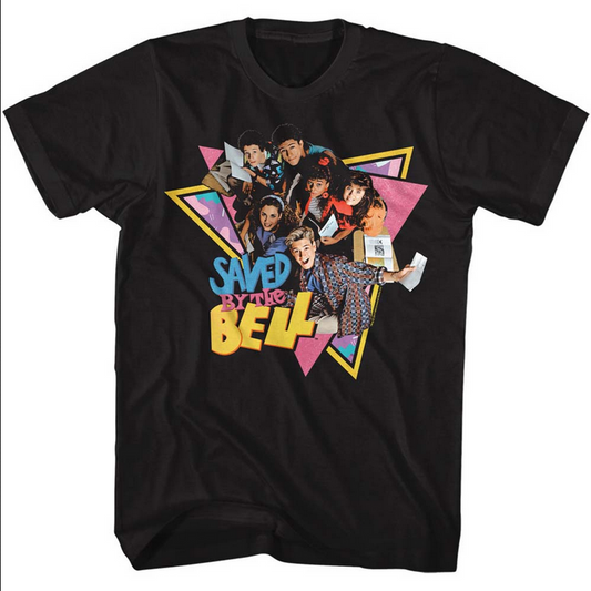 Men's Saved By The Bell Triangles T-Shirt