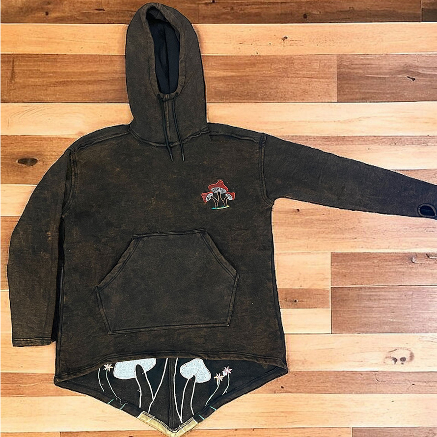 Women's Livin A Good Life Embroidered Point Hoodie