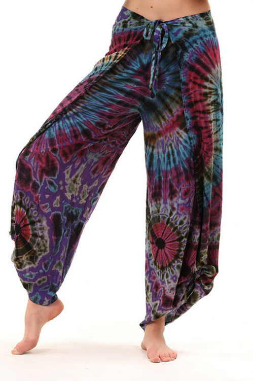 Women's Reese Tie-Dye Rayon Wrap Pants