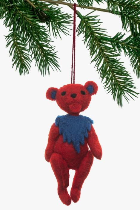 Felt Dancing Bear Tree Ornament