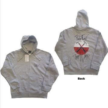 Unisex Pink Floyd Faded Hammer Zip-Up Hoodie