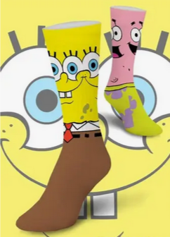 Women's Spongebob & Patrick Crew Socks