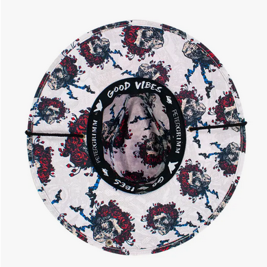 Skull & Roses Resort Cotton Lifeguard Hat